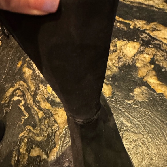 Free People Black Ankle Boots suede 7 - Picture 9 of 15